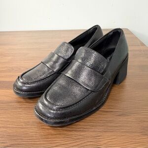 Baretraps Accord Penny Loafers Chunky Block Heel Size 7.5